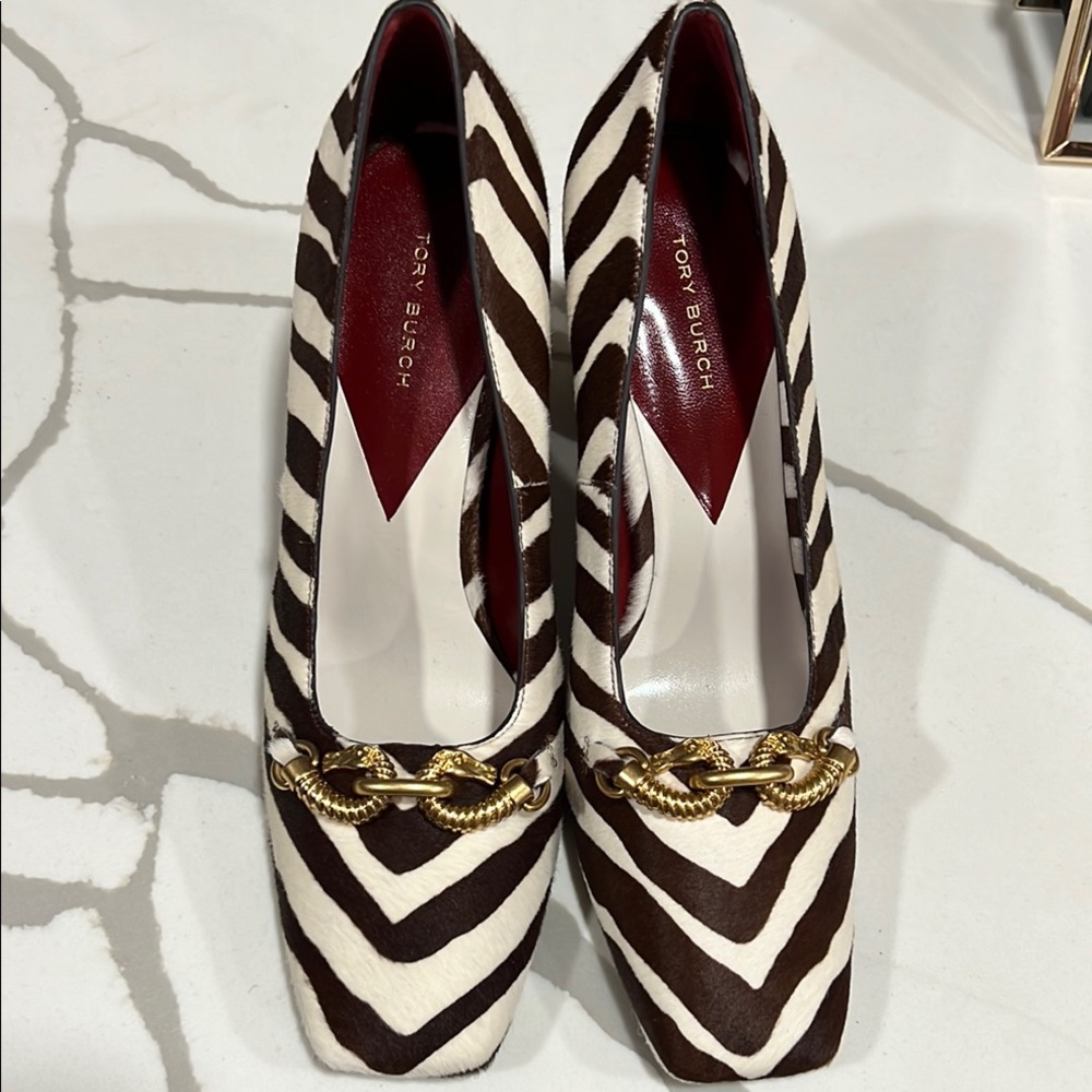 Tory Burch Women's Zebra Print Heels